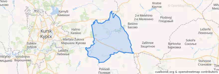 Mapa de ubicacion de Бесединский сельсовет.
