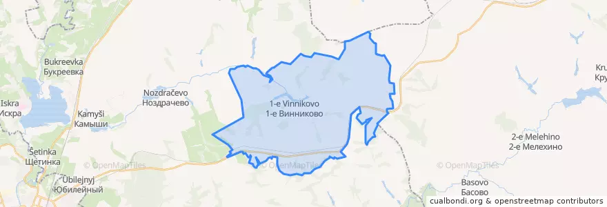 Mapa de ubicacion de Винниковский сельсовет.