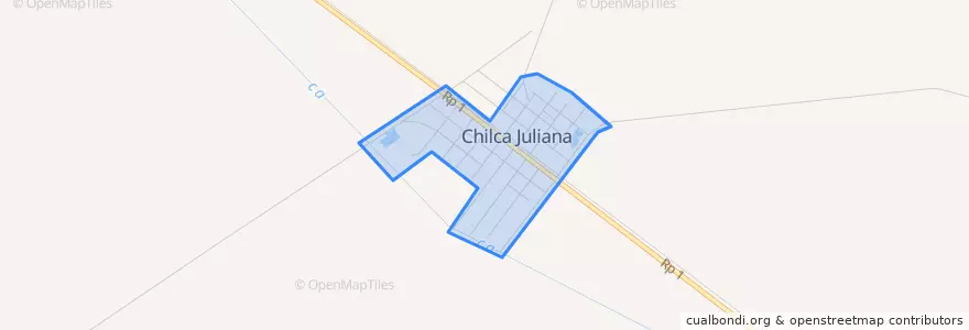 Mapa de ubicacion de Chilca Juliana.