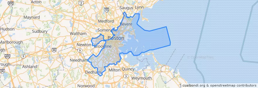 Mapa de ubicacion de Suffolk County.