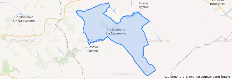 Mapa de ubicacion de Мелехинский сельсовет.