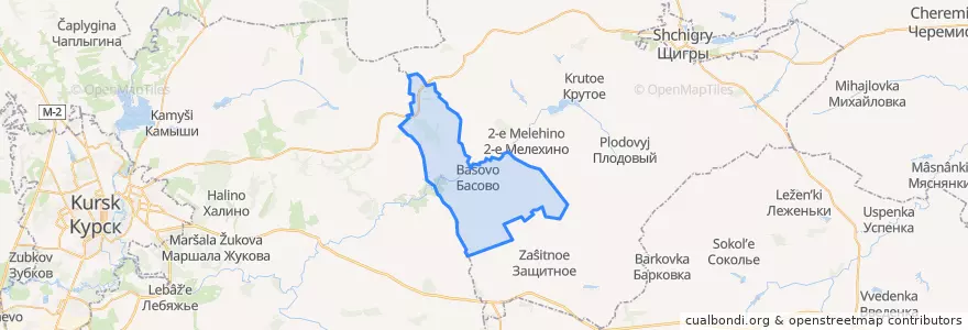 Mapa de ubicacion de Титовский сельсовет.