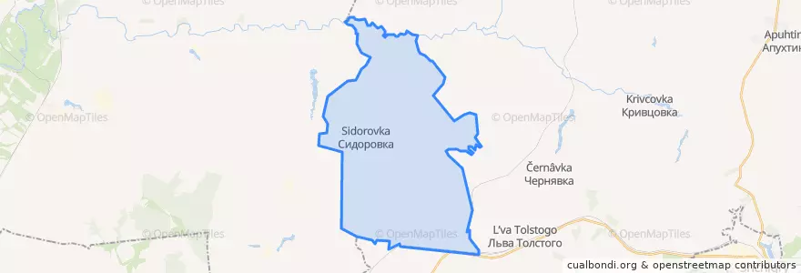 Mapa de ubicacion de Троицкокраснянский сельсовет.