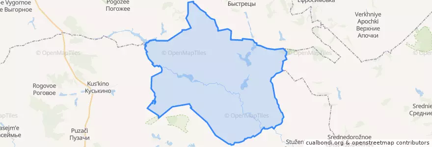 Mapa de ubicacion de Репецкий сельсовет.