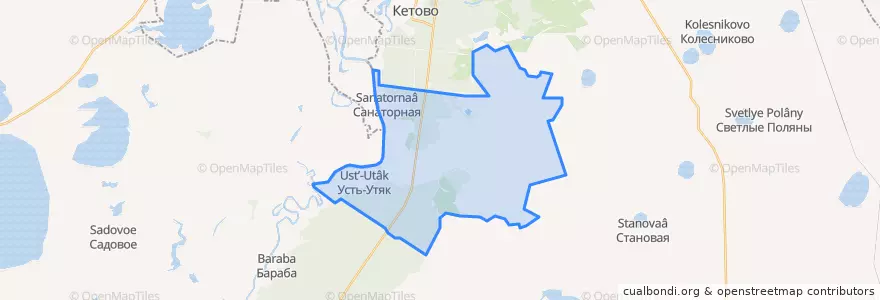 Mapa de ubicacion de Лесниковский сельсовет.