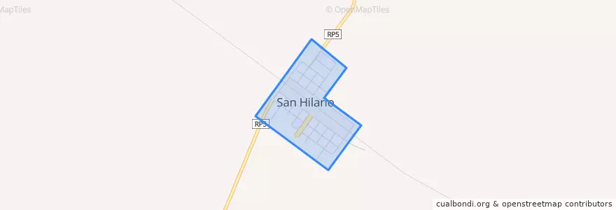 Mapa de ubicacion de San Hilario.