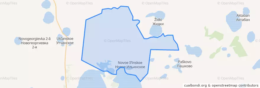 Mapa de ubicacion de Новоильинский сельсовет.