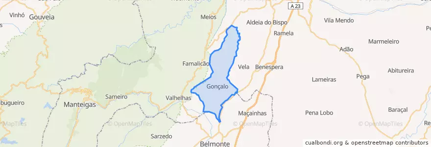 Mapa de ubicacion de Gonçalo.
