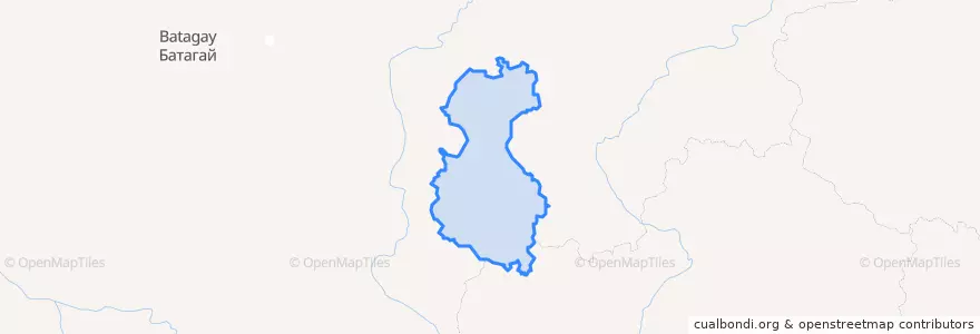 Mapa de ubicacion de Улахан-Чистайский национальный наслег.