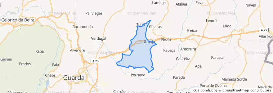Mapa de ubicacion de Jarmelo São Pedro.