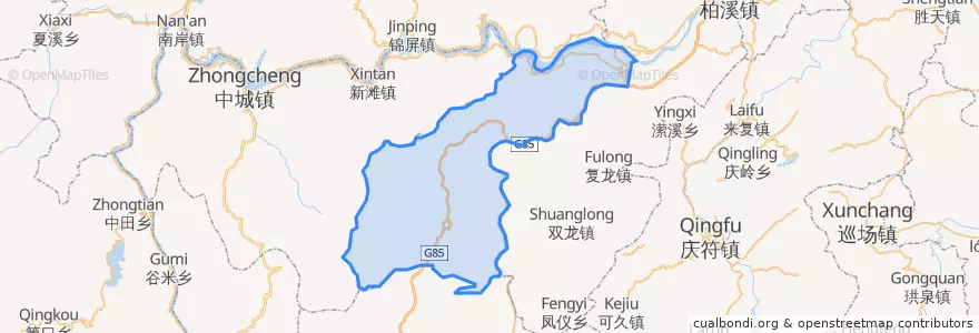 Mapa de ubicacion de 水富市.