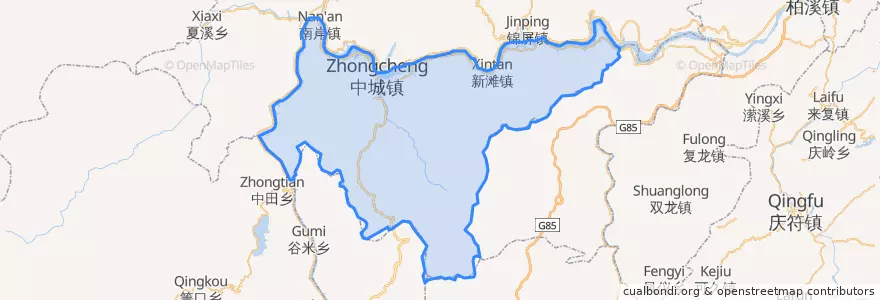 Mapa de ubicacion de 绥江县.