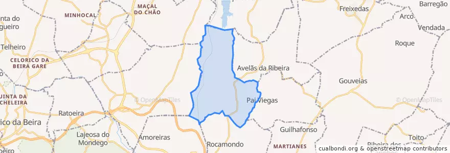 Mapa de ubicacion de Vila Franca do Deão.