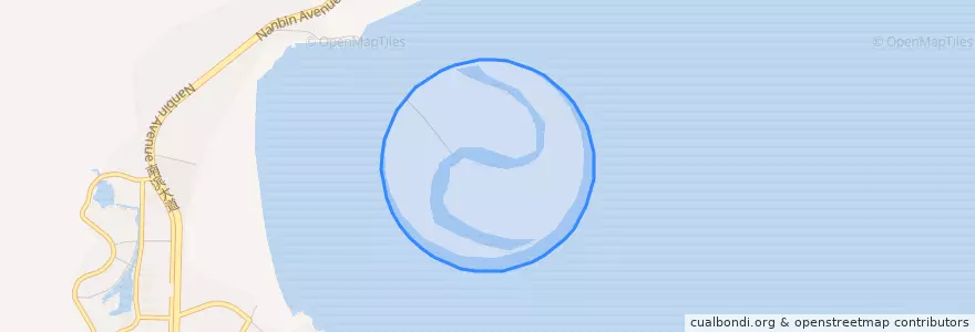 Mapa de ubicacion de Double Happiness Island.