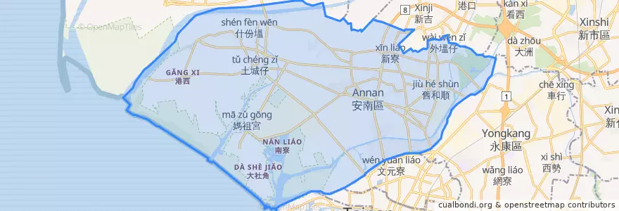 Mapa de ubicacion de Distretto di Annan.