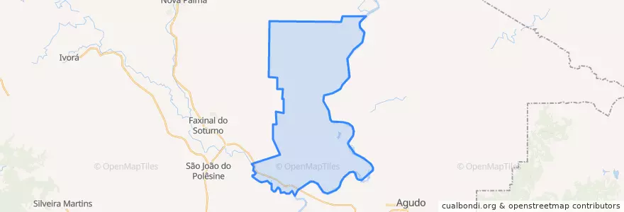Mapa de ubicacion de Dona Francisca.