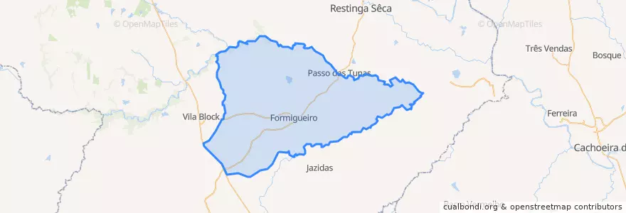 Mapa de ubicacion de Formigueiro.