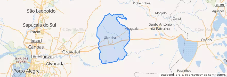 Mapa de ubicacion de Glorinha.