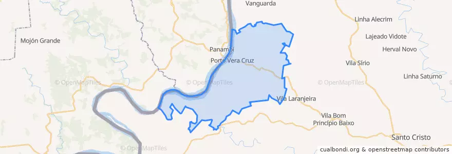 Mapa de ubicacion de Porto Vera Cruz.