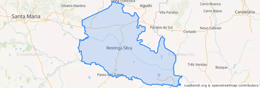 Mapa de ubicacion de Restinga Sêca.