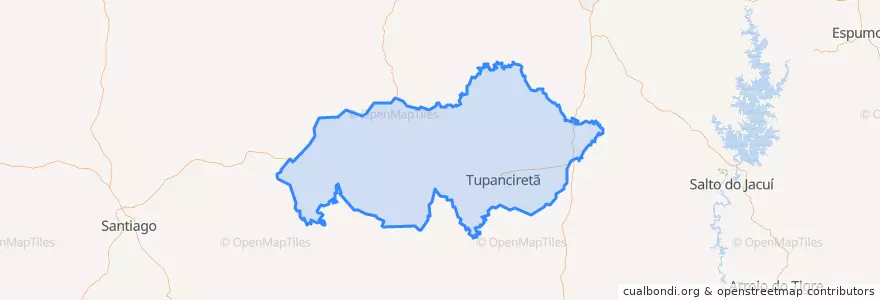 Mapa de ubicacion de Tupanciretã.