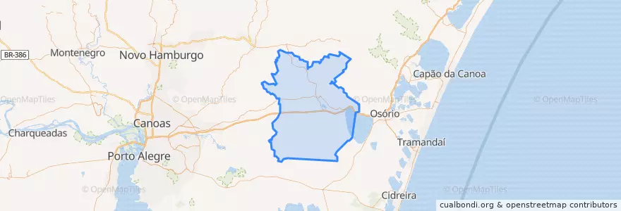 Mapa de ubicacion de Santo Antônio da Patrulha.