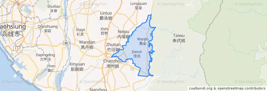 Mapa de ubicacion de 완롼 향.