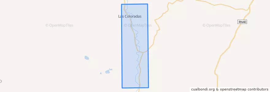Mapa de ubicacion de Límite municipio de Las Coloradas.