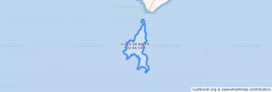 Mapa de ubicacion de Ilhéu de Baixo ou da Cal.