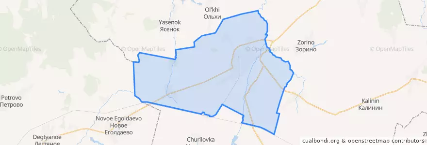 Mapa de ubicacion de Ухоловское городское поселение.