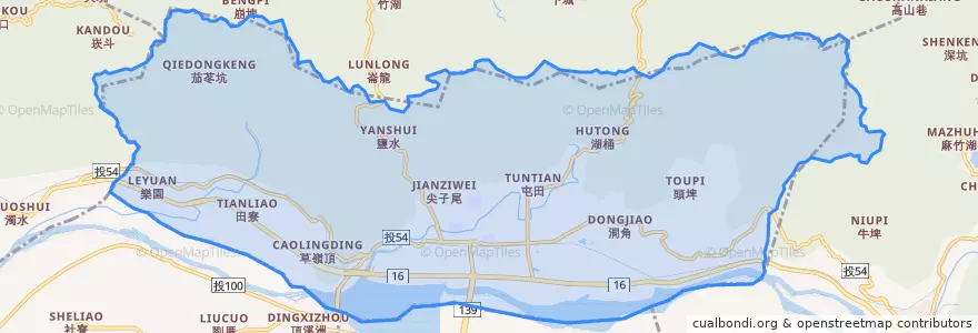 Mapa de ubicacion de 集集鎮.