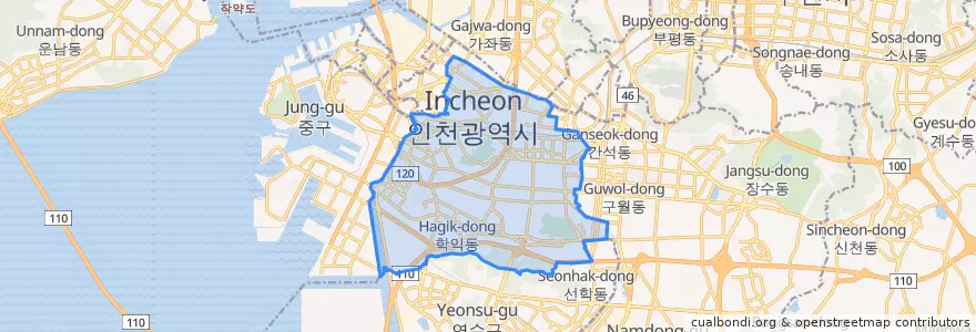 Mapa de ubicacion de 彌鄒忽區.