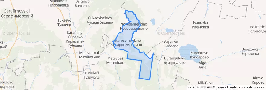 Mapa de ubicacion de Семенкинский сельсовет.