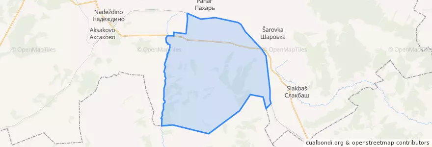 Mapa de ubicacion de Максим-Горьковский сельсовет.