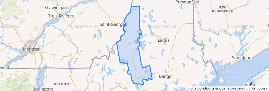Mapa de ubicacion de Somerset County.