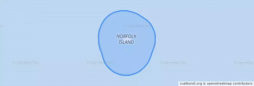 Mapa de ubicacion de جزيرة نورفولك.