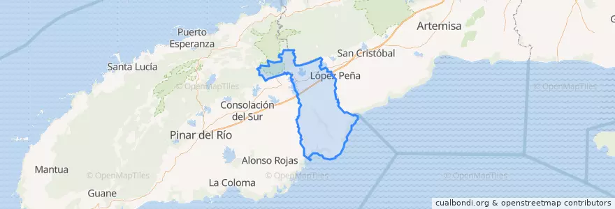 Mapa de ubicacion de Los Palacios.