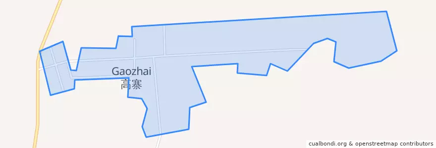 Mapa de ubicacion de 高寨村.
