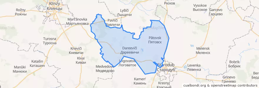 Mapa de ubicacion de Запольскохалеевичское сельское поселение.
