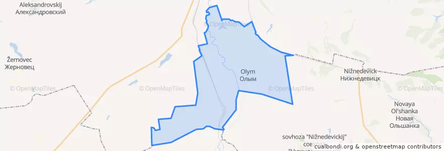 Mapa de ubicacion de Краснознаменский сельсовет.