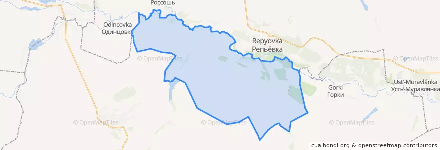 Mapa de ubicacion de Бутырское сельское поселение.