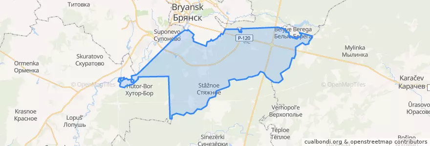 Mapa de ubicacion de Свенское сельское поселение.