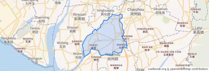 Mapa de ubicacion de 칸딩 향.