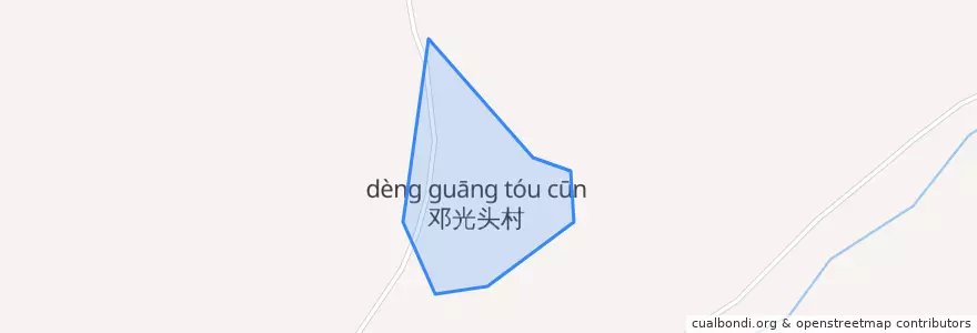 Mapa de ubicacion de 邓光头村.