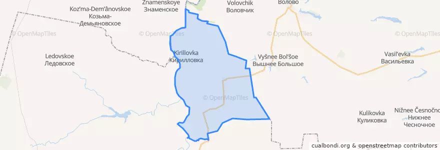 Mapa de ubicacion de Михайлоанненский сельсовет.