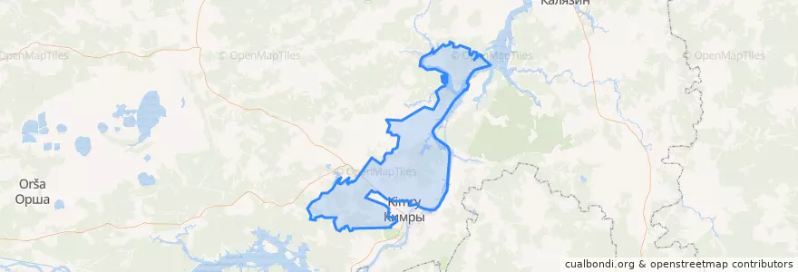Mapa de ubicacion de Центральное сельское поселение.