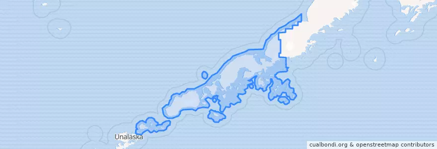 Mapa de ubicacion de Aleutians East.