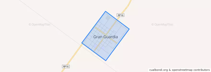 Mapa de ubicacion de Gran Guardia.