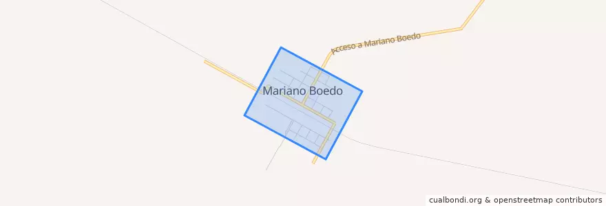 Mapa de ubicacion de Mariano Boedo.
