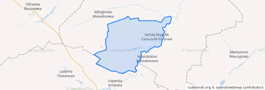 Mapa de ubicacion de Покровский сельсовет.